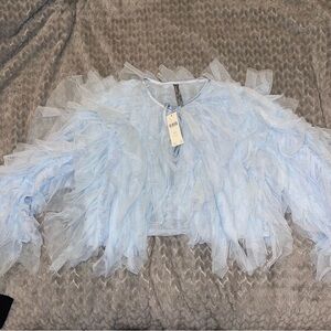 Light Blue Tulle Jacket